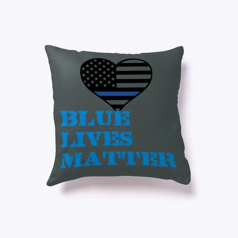 Blue Lives Matter Heart